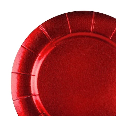 Smarty Had A Party 13" Red Round Disposable Paper Charger Plates (120 Plates), 120PK 2690-RR-CASE